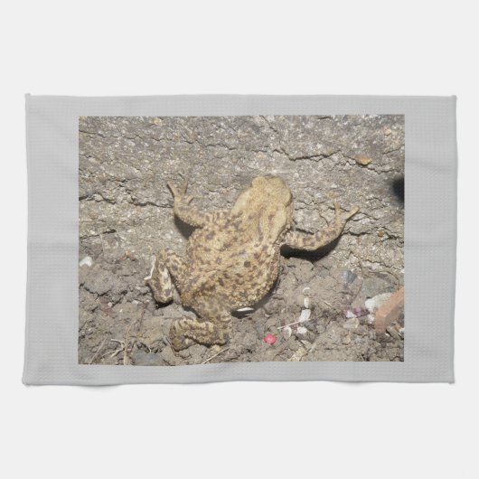Cute Crawling Toad serviette de cuisine (Horizontal)