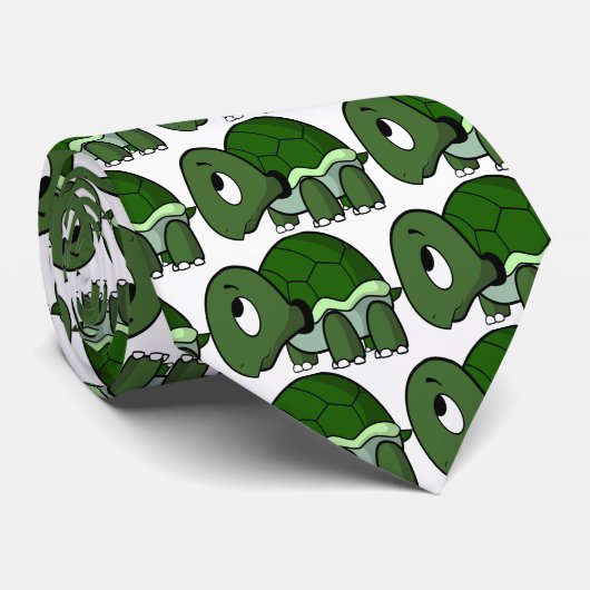 Cute Crawling Turtle Stropdas (Opgerold)