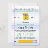 Cute Crayola Enseignant Graduation Invitation (Devant)