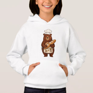 Cute Crayon Baker Bear avec T-Shirt de Chef au Pai
