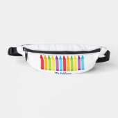 Cute Crayon Elementary School Teacher Custom Heuptasje (Voorkant)