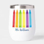 Cute Crayon Enseignant de l'école primaire personn (Arrière)