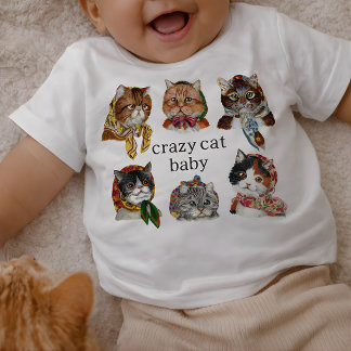 Cute Crazy Cat Baby – Funny Cat Lover Infant