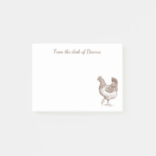 Cute Crazy Chicken Lady Boerderij Farmer Rooster Post-it® Notes