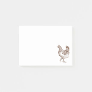 Cute Crazy Chicken Lady Boerderij Farmer Rooster Post-it® Notes