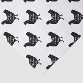 Cute Crazy Chicken Lady Chicken Silhouette Tissuepapier (Detail)