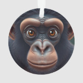 Cute Crazy Funny Chimpanzé Anime Portrait (dos)