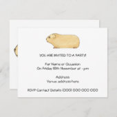 Cute Cream Guinee Pig. Kaart (Voorkant / Achterkant)
