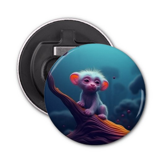 Cute Creature Button Flesopener (Voorkant)