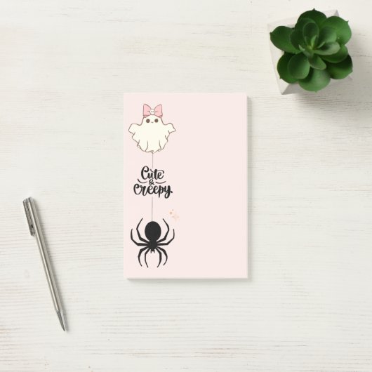 Cute & Creepy — A Playful Haunt in Pastel Post-it® Notes (Kantoor)