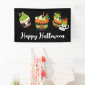 Cute & Creepy Halloween-behandelingen Spandoek (Insitu)