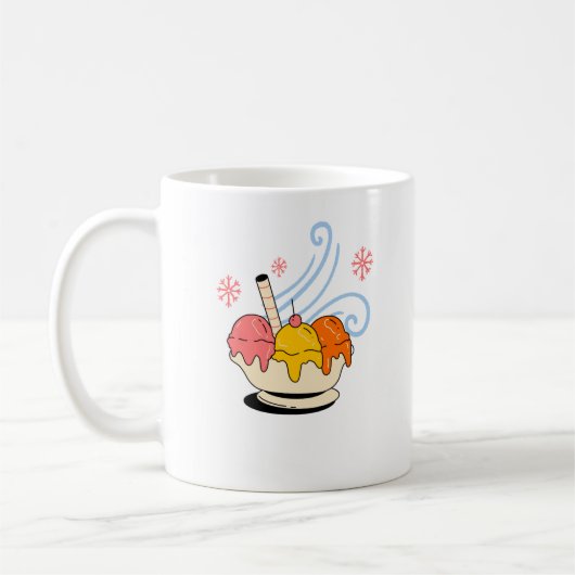 Cute crème glacée Mug (Gauche)