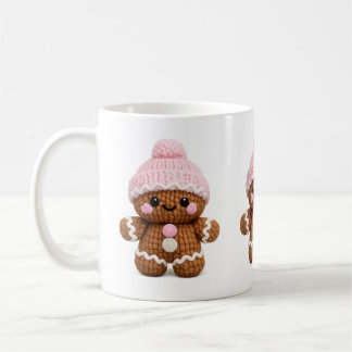 Cute Crochet Gingerbread Mug Cake Character Coffee