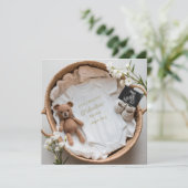 Cute Crochet porter une faire-part de grossesse ne (Debout devant)