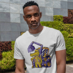 Cute Crocodile Worker T-shirt