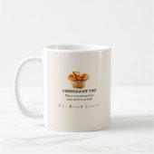 Cute Croissant Café Mug (Gauche)