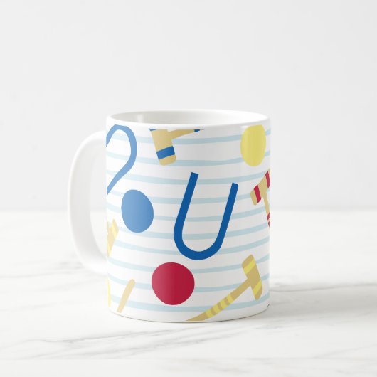 Cute Croquet Café Mug (Devant gauche)