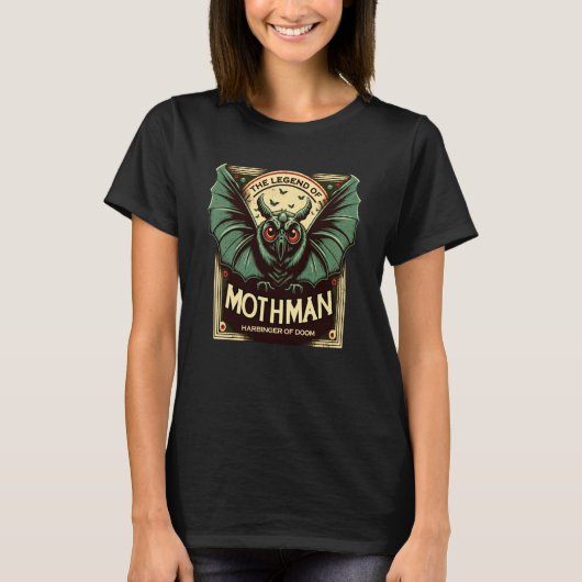 Cute Cryptid Harbinger of Doom Mothman T-shirt (Voorkant)