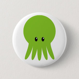Cute Cthulhu Ronde Button 5,7 Cm