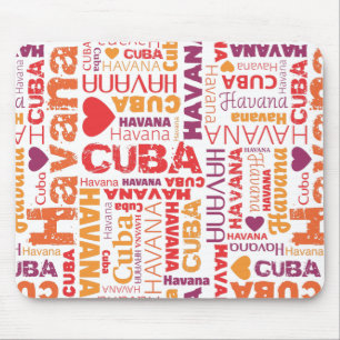 Cute cuba havana souvernir mousepad muismat