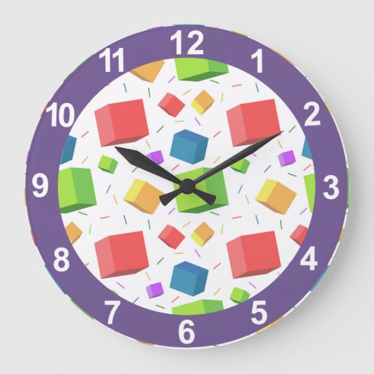 Cute Cubes Grote Klok (Voorkant)