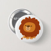 Cute Cudly Cartoon Lion Button Badge (Voorkant /achterkant)