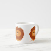 Cute Cudly Cartoon Lion Espresso Mok (Voorkant rechts)