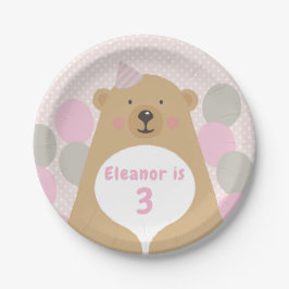 Cute Cudly Teddy Bear Birthday Paper Bord