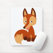 Cute Cunning Cartoon Fox Mousepad Muismat (Met muis)