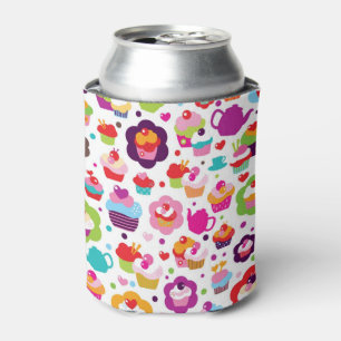 Cute cup cake en theepot blikjeskoeler
