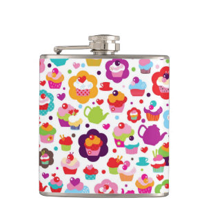 Cute cup cake en theepot heupfles