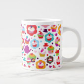 Cute cup cake en theepot jumbo beker (Rechts)