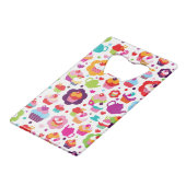 Cute cup cake en theepot kredietkaart flessenopener (Voorkant Gekanteld)