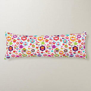 Cute cup cake en theepot lichaamskussen