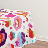 Cute cup cake en theepot tafelkleed (Voorbeeld)