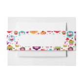 Cute cup cake en theepot uitnodigingen wikkel (Voorkant Voorbeeld)