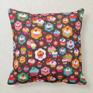 Cute Cup Cake Pattern Kussen