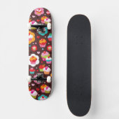 Cute Cup Cake Pattern Skateboard (Voorkant)
