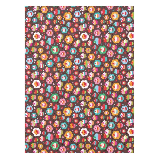 Cute Cup Cake Pattern Tafelkleed (Voorkant)