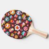 Cute Cup Cake Pattern Tafeltennisbatje (Zijkant)