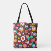 Cute Cup Cake Pattern Tote Bag (Achterkant)