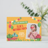 Cute Cupcake Anniversaire Carte de fête Invitation (Debout devant)