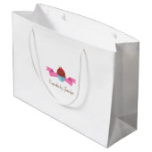 CUTE Cupcake Business Gift Bag Groot Cadeauzakje (Achterkant Gekanteld)