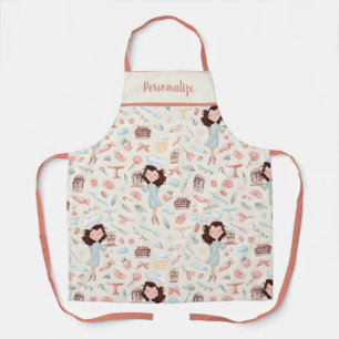 Cute Cupcake Cake Dessert Pattern Women's Baking Schort