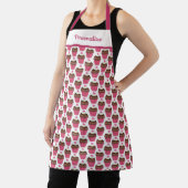 Cute Cupcake Dessert Pattern Women's Cooking Schort (Insitu)