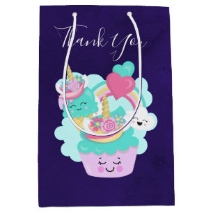 Cute Cupcake en Happy Ice Cream Dank u Medium Cadeauzakje
