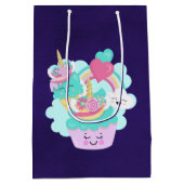 Cute Cupcake en Happy Ice Cream Dank u Medium Cadeauzakje (Achterkant)