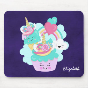 Cute Cupcake en Happy Ice Cream Muismat
