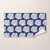 Cute Cupcake en Happy Ice Cream Pattern Bad Handdoek (Handdoek)