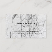 Cute Cupcake Home Bakery Moderne Marble Visitekaartje (Achterkant)